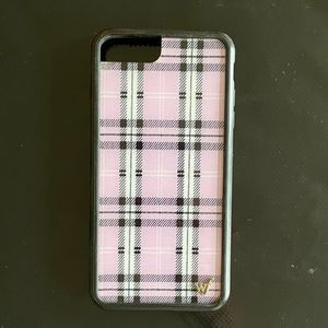 Wildflower lavender plaid Iphone 6/7/8 plus case